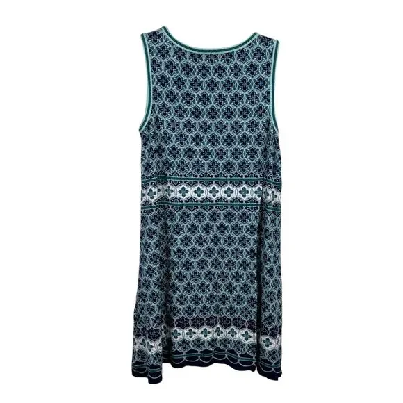 Max Studio Womens A-Line Dress Size Medium Geometric Boho Hippie Western Ranch - Picture 4 of 7